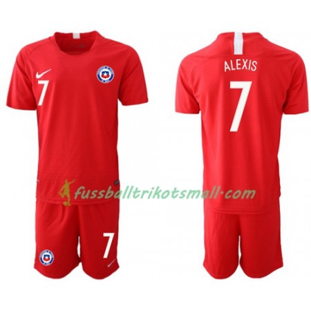 Fußballtrikots Chile ALEXIS 7 Kinder 2018-2019 Kurzarm Heimtrikotsatz kaufen